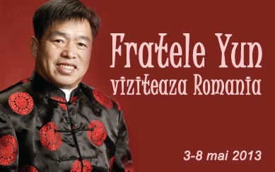 Fratele Yun vine in Romania - 3-8 mai 2013